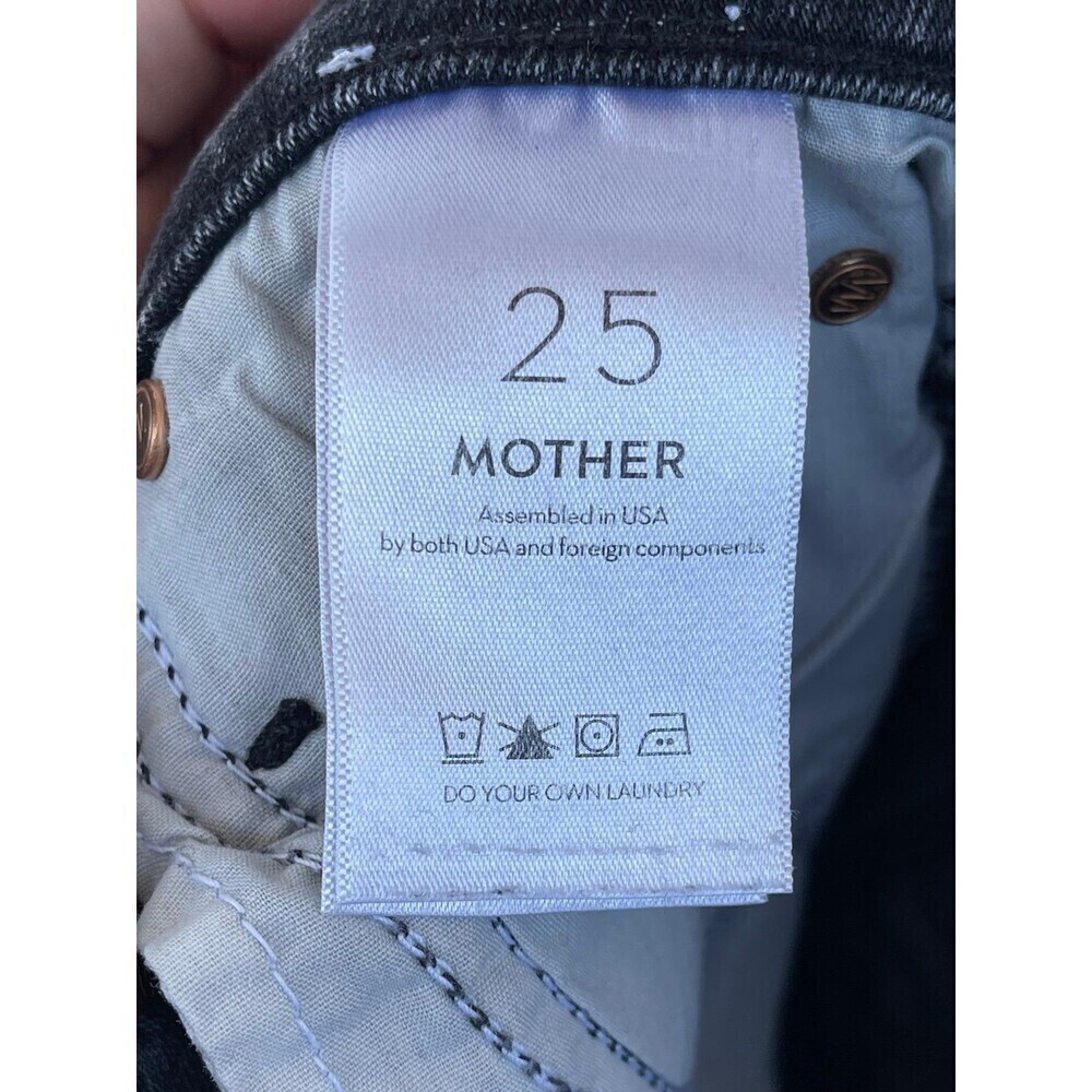 Mother - Stunner Zip Ankle Step Fray Skinny Jeans in Train Stops size 25 - Picture 11 of 12